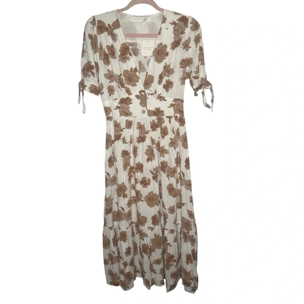 Altar'd State Stacie Floral Midi Dress - NWT - Picture 3 of 10